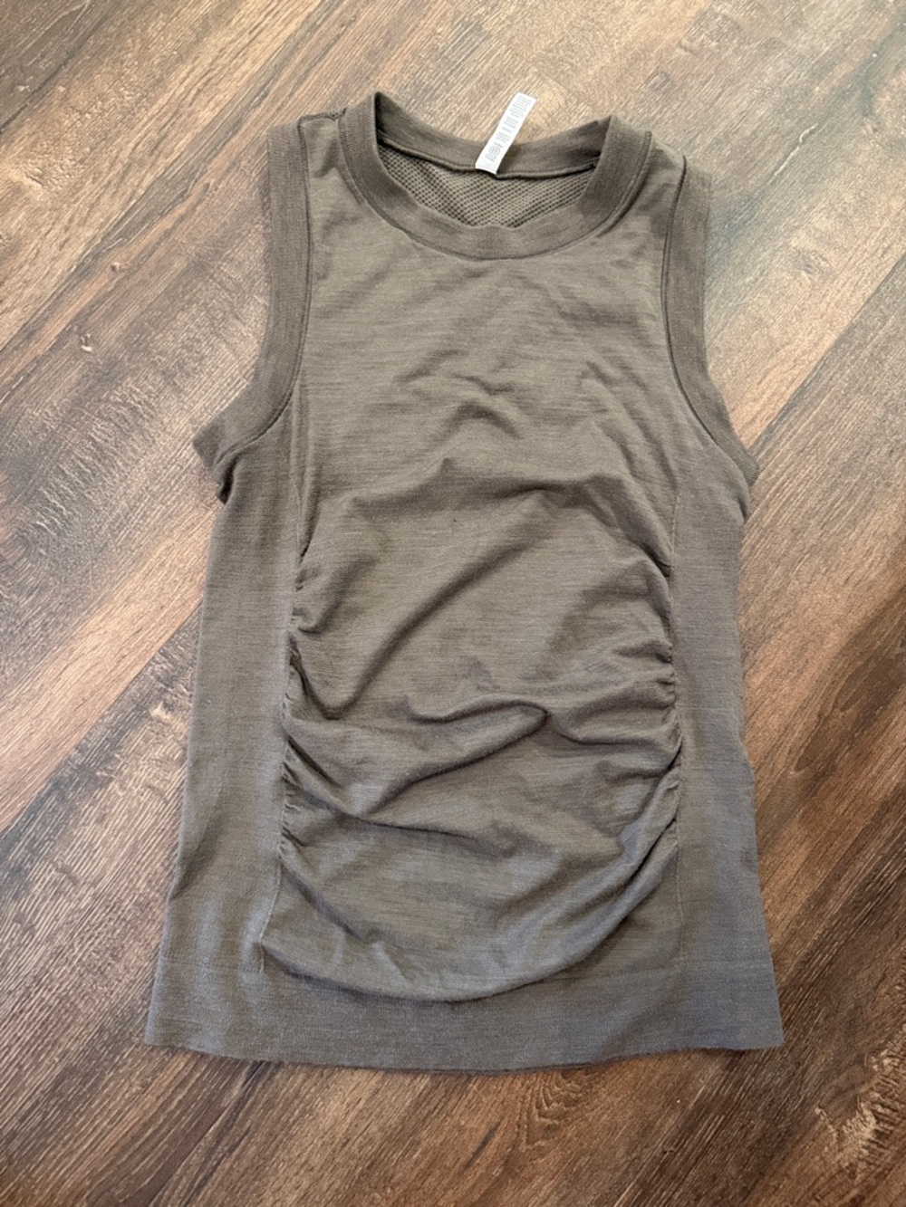 Athleta Olive Tank with Front Ruching